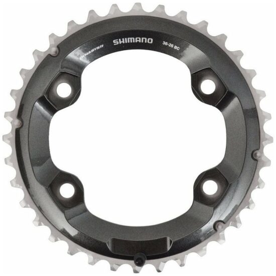 Shimano 11v Kettingblad 36T-BC Shim 11Vx2 XT FC-M8000 Voor 36-26T Y1RL98080 Black