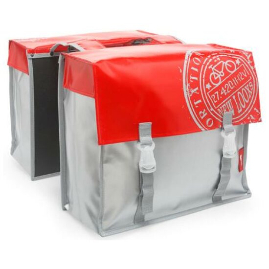 New Looxs TAS BISONYL BASIC DUBBEL ROOD/ZILVER ROOD / ZILVER