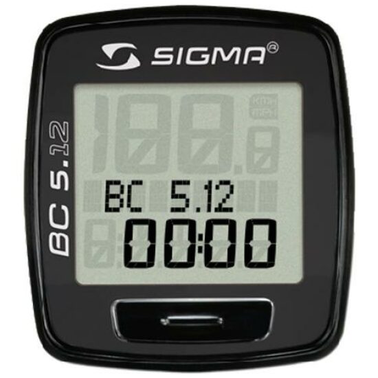Sigma Computer BC5.12 wired 5 functies zwart 05120 Zilver