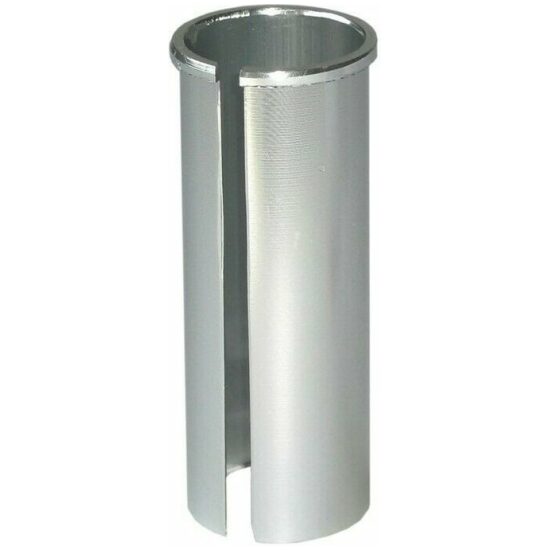 Ergotec Zadelpenvulbus 25.4 > 28.6 80mm alu-matzilver ZILVER