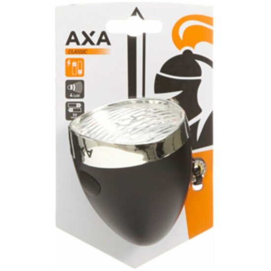 Axa Koplamp batt 1led Classic retro 4lux 92911095SC Black