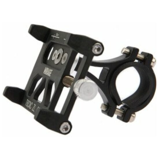 Mirage Telefoonhouder G20S stuur ø22/25mm, mobiel 50/100mm alu T6 CNC zwart mat Gun Metal Zwart