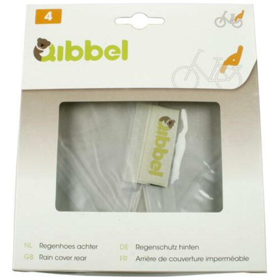 Qibbel Zitje Widek regenhoes achterzitje Transparant