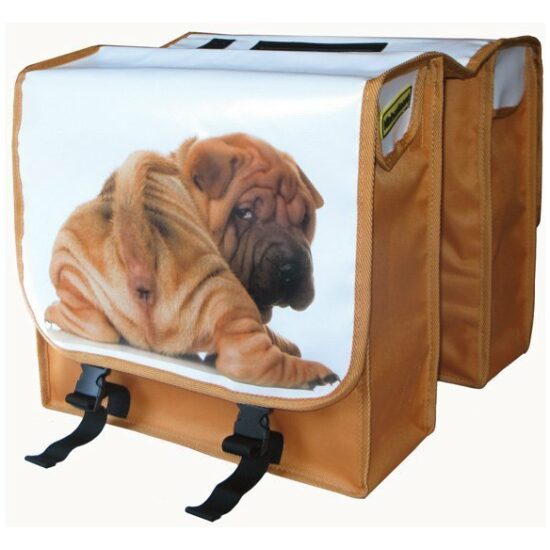 Tas Nietverkeerd Dubbel M et hond Wit / Bruin