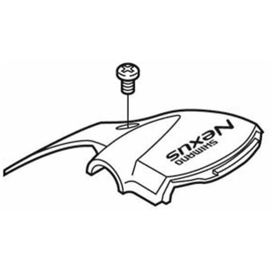 Shimano Nexus 8v Versteller-deel Shim Nexus 8V SB-8S20 Afdekkap'boven'+bout Y6J398030 ZILVER - Afbeelding 2