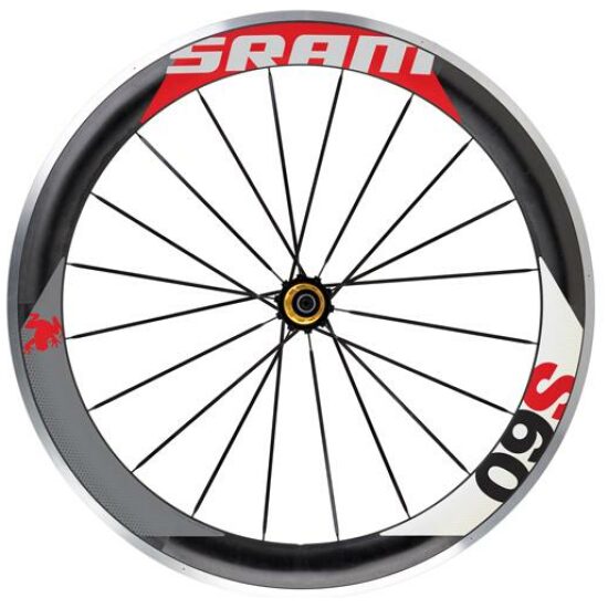 Sram Achter Carbon Wiel ROOD