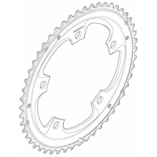 Shimano 10v Kett.wiel Shim 10V 50T/130 'D' FC-4603 Tiagra triple (50-39-30T) zilver T1MJ98030 SILVER