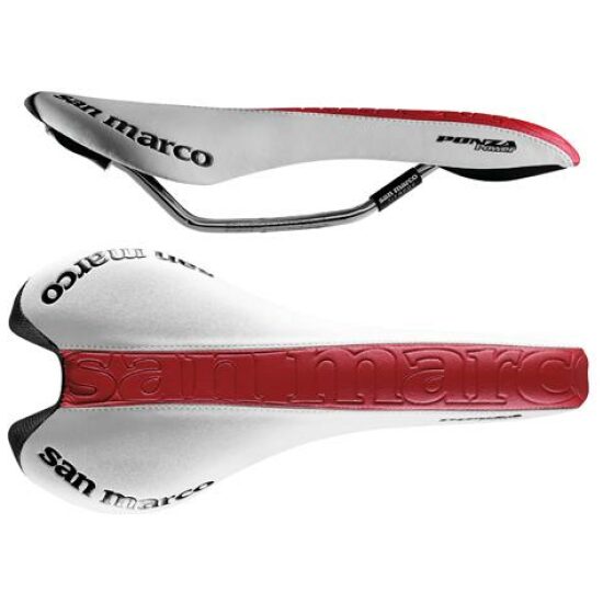 Selle San Marco ZADEL SM PONZA RACING POWER RED WI/RO WIT / ROOD