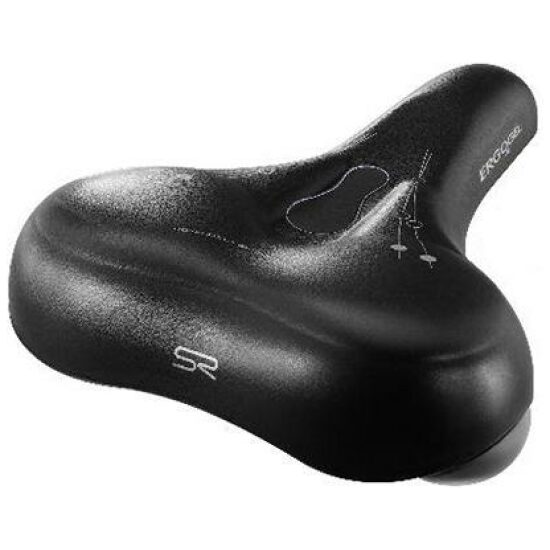 Selle Royal ZADEL SR 5106DET DAMES ERGO RELAXED ACCTEX GREY+3D LYCRA Zwart