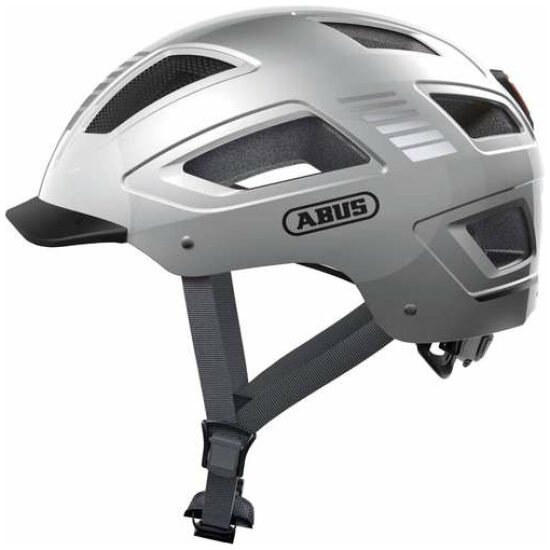 Abus Fietshelm Hyban 2.0 signal, mt.L (56/61) Silver - Afbeelding 3