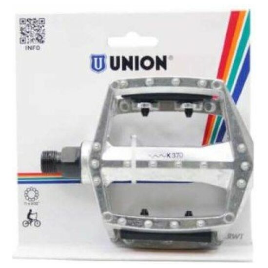 Union PEDAAL SP102 ALM BMX 9/16 KRT STEL Zilver