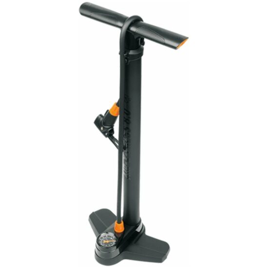 Sks Pomp op voet Air-X-Press 8.0 multivalve m/meter Zwart/Oranje