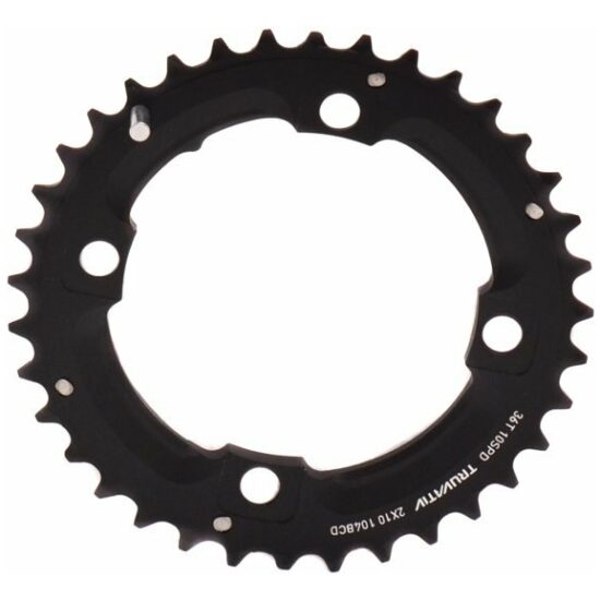 Sram 10v Kettingblad 36/104 Truv/x2 ATB alu long pin zwart Blast Black