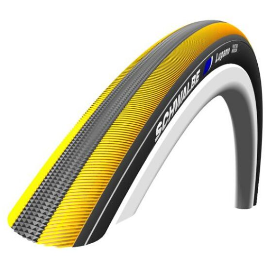Schwalbe Schw btb 700x23 Lugano V gl Zwart / Geel