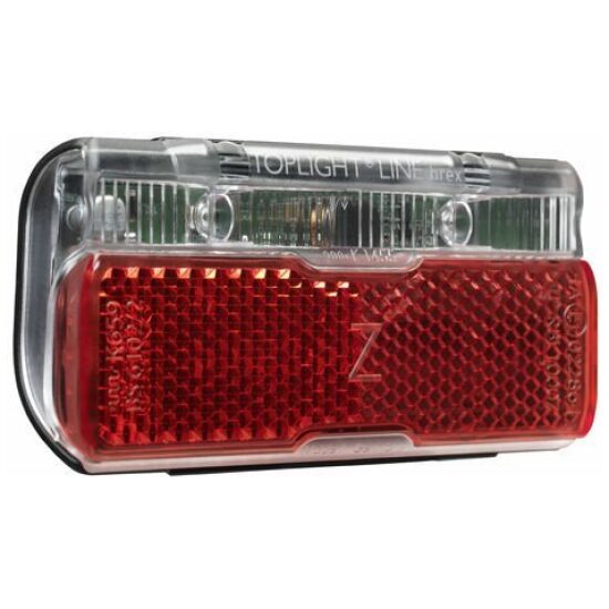 Busch & Müller Achterlicht/refl Ebike 6/50V B&M Toplight Line Brex m/remlicht 50mm 323KSB Zwart
