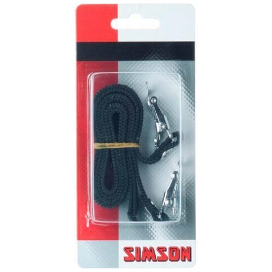 Simson Pedaal-Toeclipsriemen 2 stuks 020977 Black - Afbeelding 2