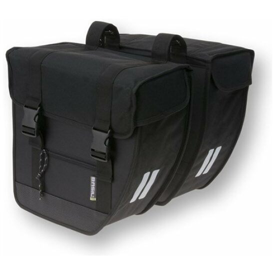 Basil Tas dubbel Bas Tour 26ltr schuin 17002 Zwart