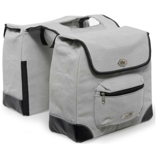 New Looxs TAS ALBA DUBBEL CANVAS GRIJS
