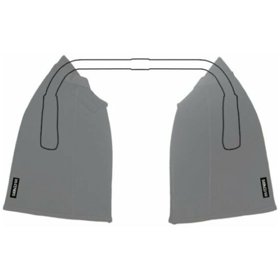 Ds Covers Handwarmers 'moffen' DS curved arcs (gebogen stuur) Zwart - Afbeelding 3