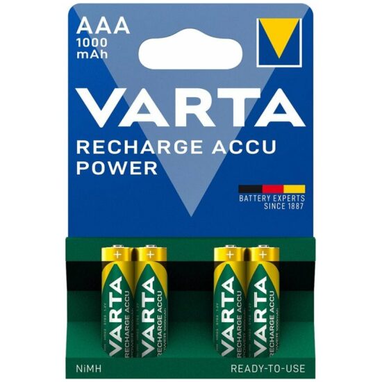 Varta Batterij AAA R03 oplaadbaar 1000mAh p/4