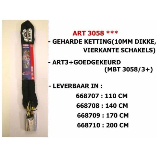 Abus SLOT KETTING 34CS55 10KS/170 ZWART