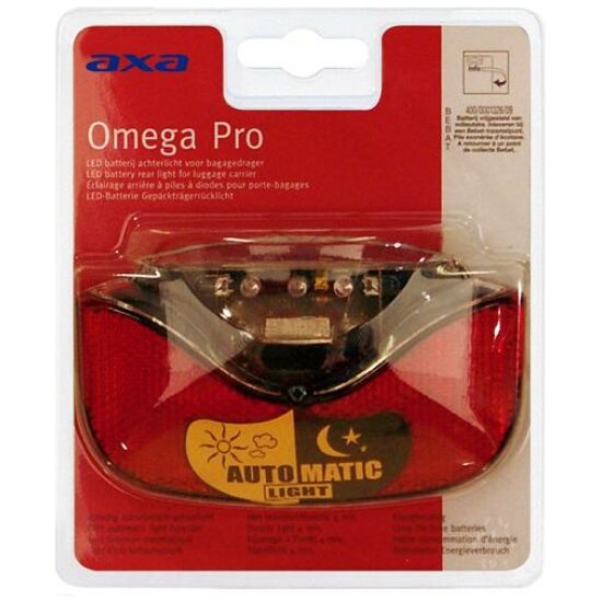 Axa ACHTERLICHT OMEGA PRO LED BATT STL AUT KRT