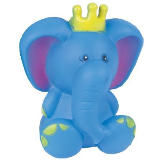Pex Bel toeter kind kids olifant + kroontje op kaar Blauw/geel