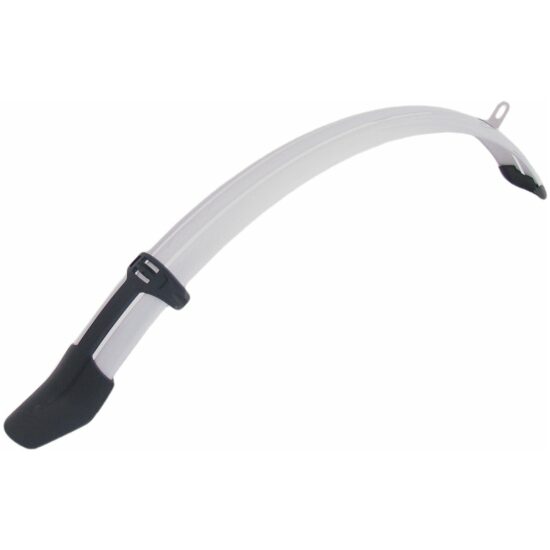 Gazelle / Sks V.Spatbord 28 Gaz 50mm B50G wafel zilver, zwarte spatlap+neus 31111350058