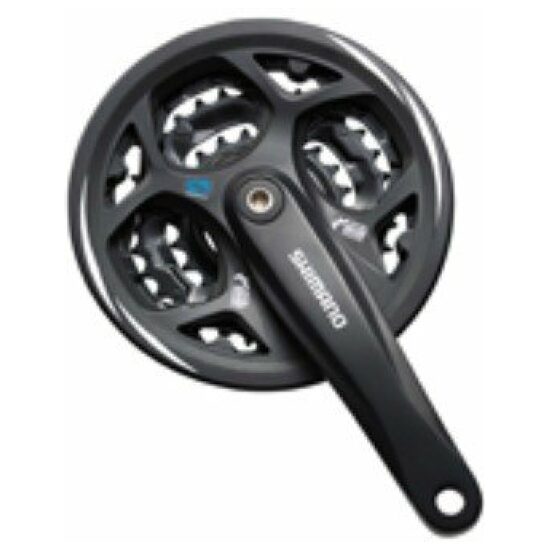 Shimano 8v Crankset 42x32x22T Shim 8V FC-M311 Altus -4mm m/kett.rand ZWART