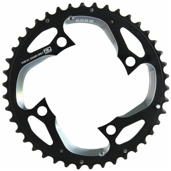 Shimano 10v Kettingblad 42T/104 Shim 10V FC-M780 Deore XT 'AE' Y1MM98110 BLACK