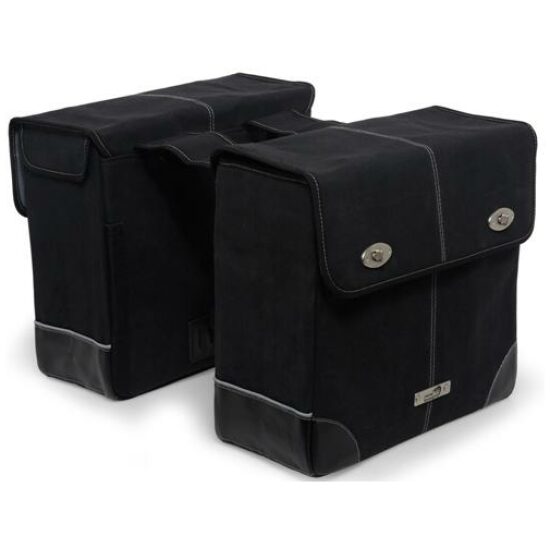 New Looxs Tas Arezzo dubbel canvas 295.410 Zwart