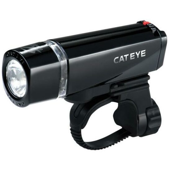 Cateye KOPLAMP CAT EL450N 1 LED BATT STUUR ZW ZWART