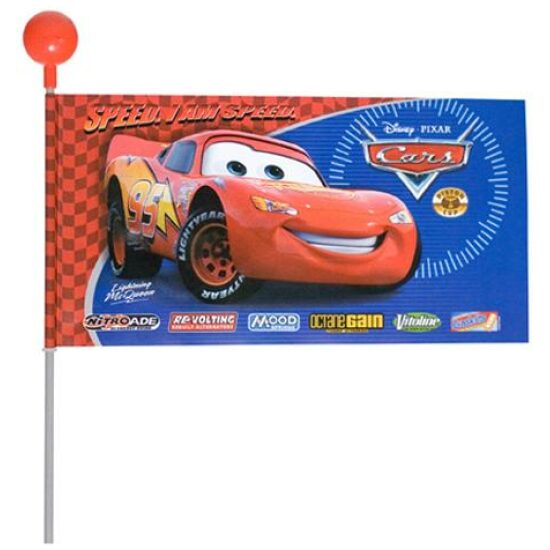 Merkloos VLAG CARS ROOD / BLAUW