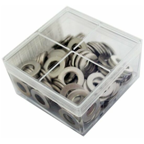 Merkloos RING RVS M10 PER 100 PLAATJE