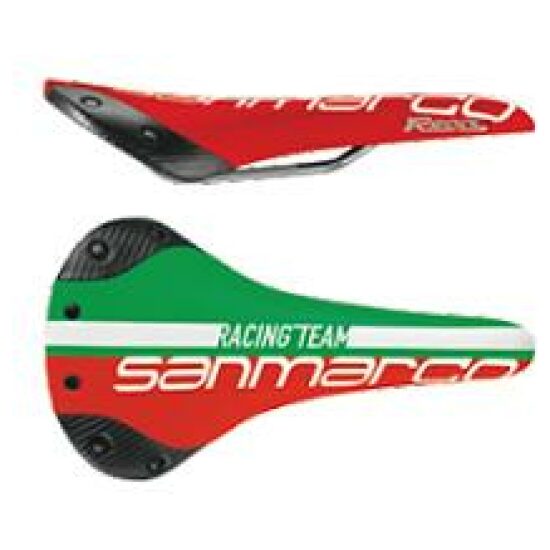 Selle San Marco ZADEL SM 2012 REGALE RACING TEAM WORLD GR/WI/RO GROEN/WIT/ROOD