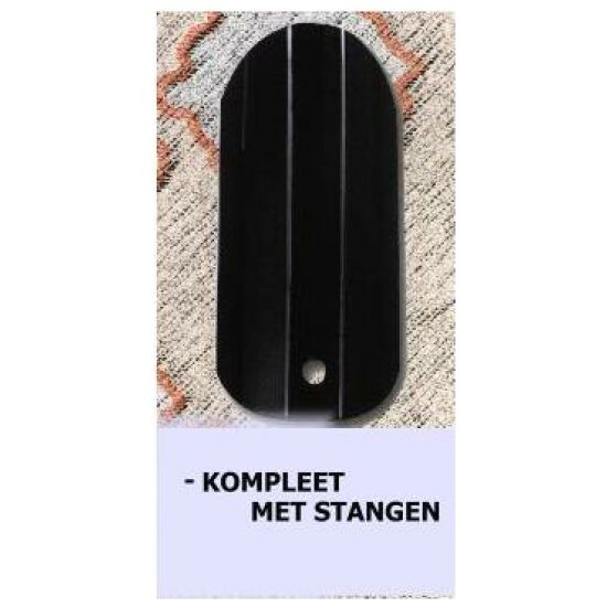 Rpz SPATBORDSET 28 PVC 46MM ZWART