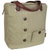 Fast Rider Tas pakaf Shopper FR 201127 Living Life Button beige canvas 17.5ltr 40x38x12 - Afbeelding 2