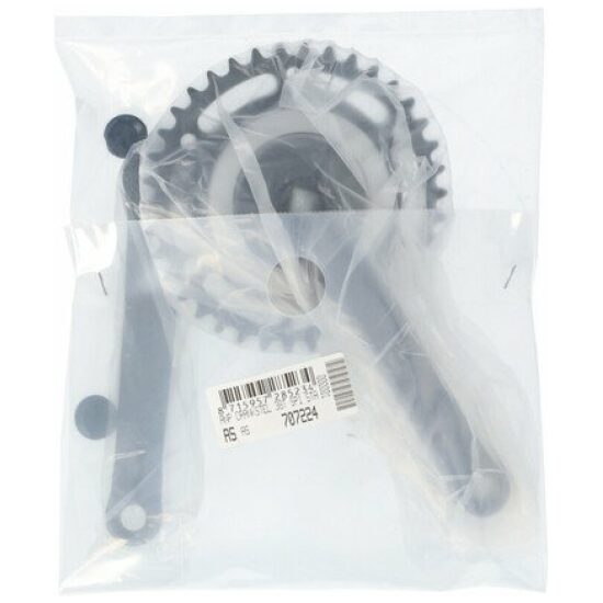 Wheeltop Crankstel 38T/170 -3mm SP1-staal 4K-asgat Zwart