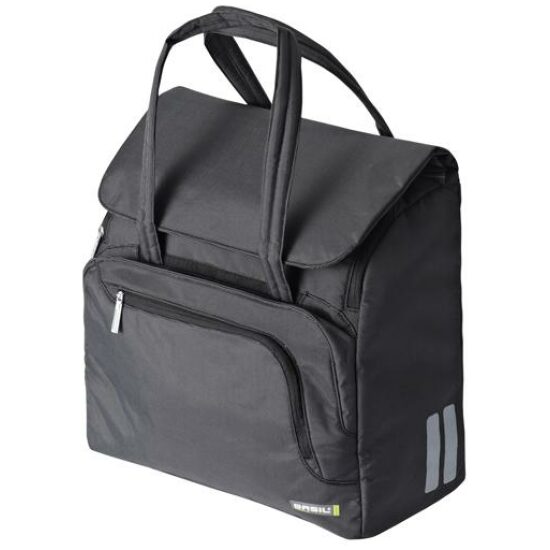 Basil TAS BAS SELECT ENKEL DONKER 19L Grijs