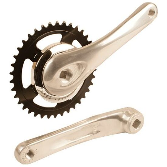 Shimano CRANKSTEL Z/S HUNLAND 38T 3/32 NEXUS 95MM ALM +2MM ZILVER