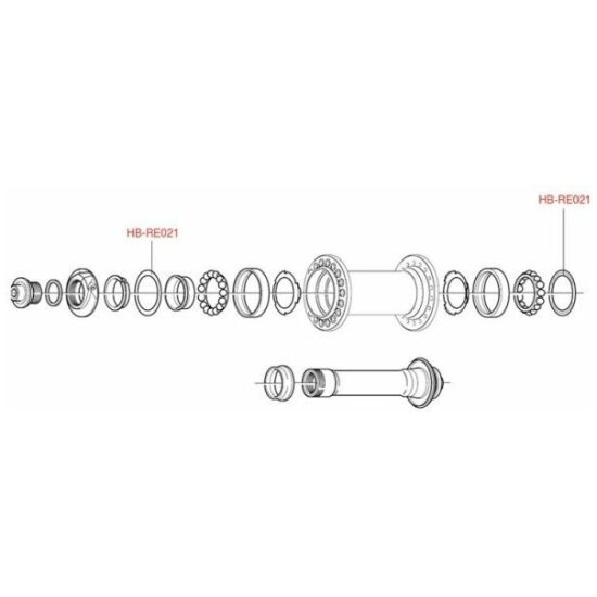 Campagnolo NAAFD CA LAGER AFDICHTRING HB-RE021 DS A 4