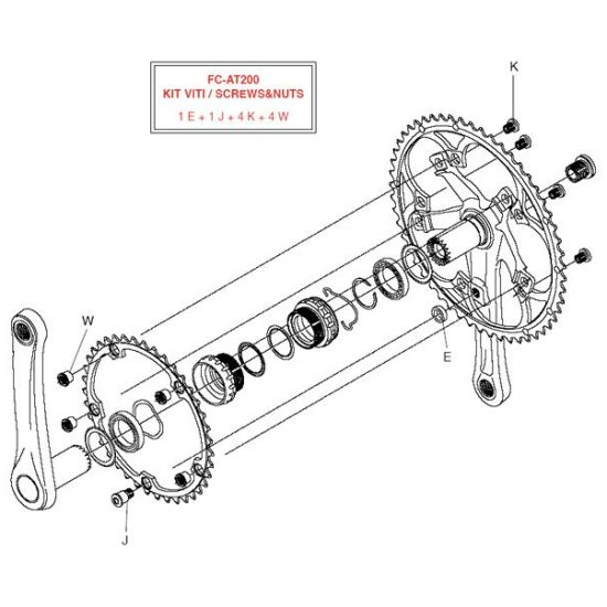 Campagnolo KETTD BLAD BOUTSET CA ATHENA ALM INB ZI FC-AT200