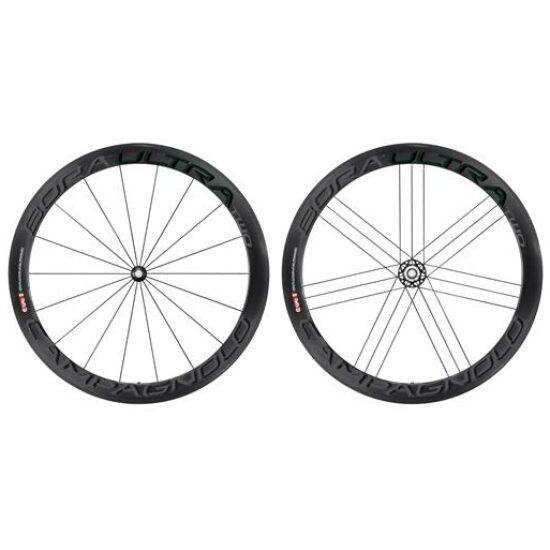 Campagnolo WIELSET 28 CA BORA ULTRA TWO 50 DARK TUBE 9/10/11V ZWART