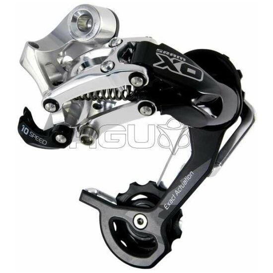 Sram DERAILLEUR A X0 10V LONG CAGE SILVER ZILVER / ZWART
