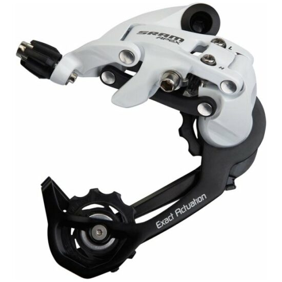Sram DERAILLEUR A APEX 10V MEDIUM CAGE WHITE Wit/Zwart
