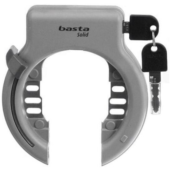 Batavus BAT SLOT AXA RING SOLID ZI/ZW ZILVER / ZWART