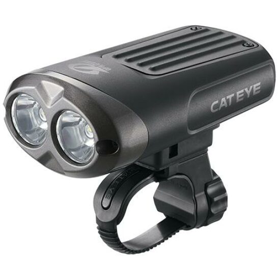 Cateye KOPLAMP CAT EL625RC NANO SHOT LED BATT STUUR ZW ZWART