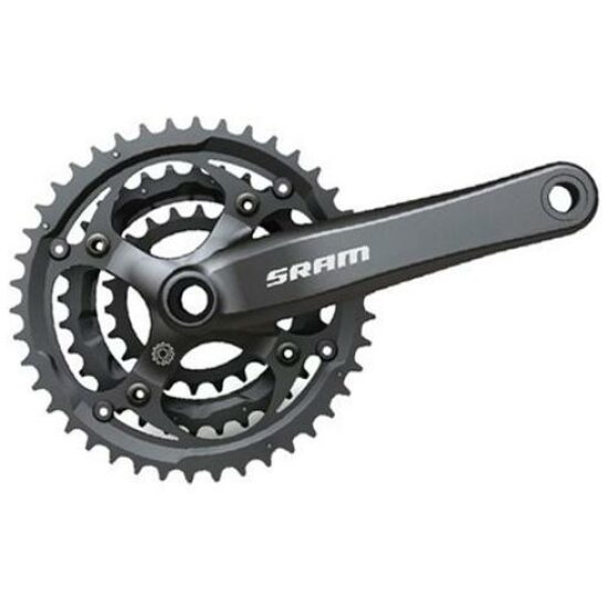 Sram CRANKSTEL S650 8/9V 175 28/38/48 ZWART +1MM