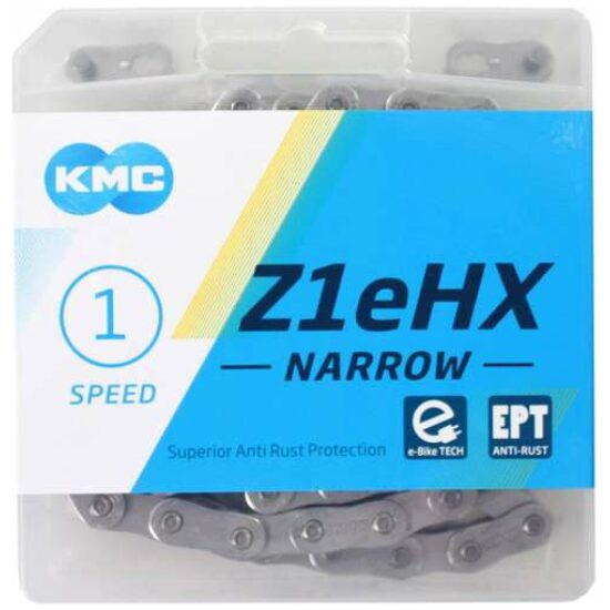 Kmc Ketting 1V 3/32 Z1eHX narrow 112s Ebike EPT Zilver - Afbeelding 2