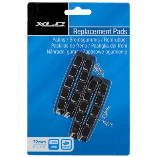 Xlc REMRUBBER V BRAKE 72MM DS A 4 Zwart